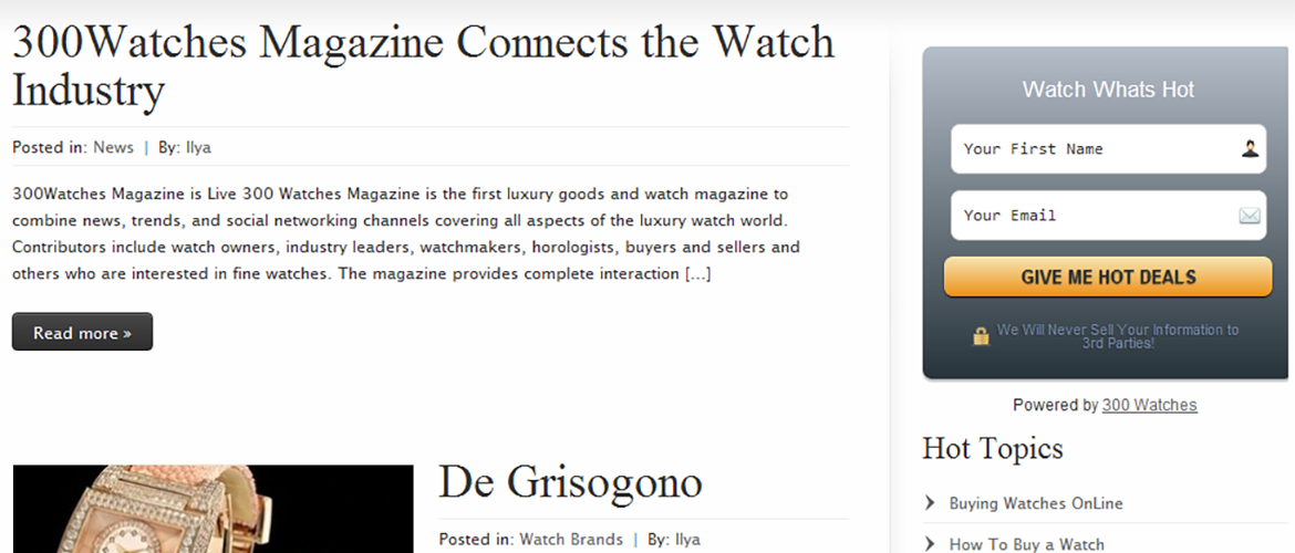 300 Watches Magazine