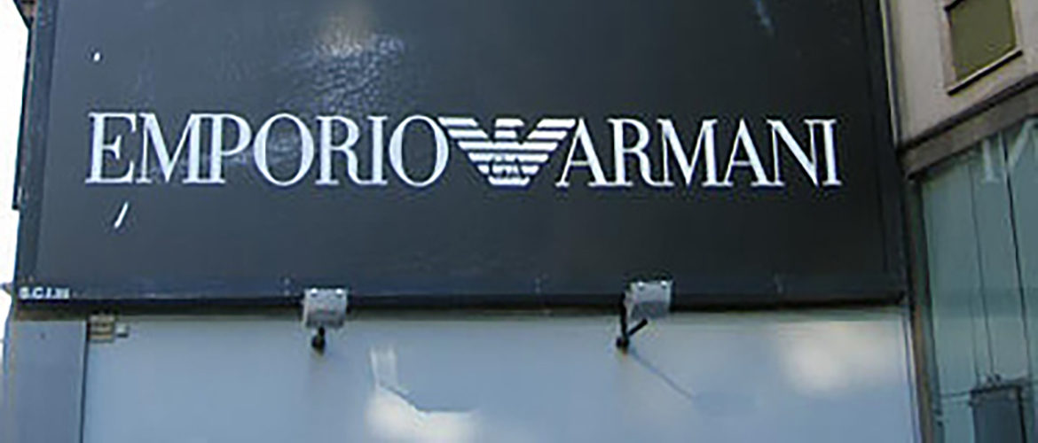 Brand names such as Emporio Armani