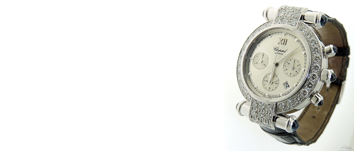 Chopard Imperiale 18K White Gold & Diamond Chronograph Watch