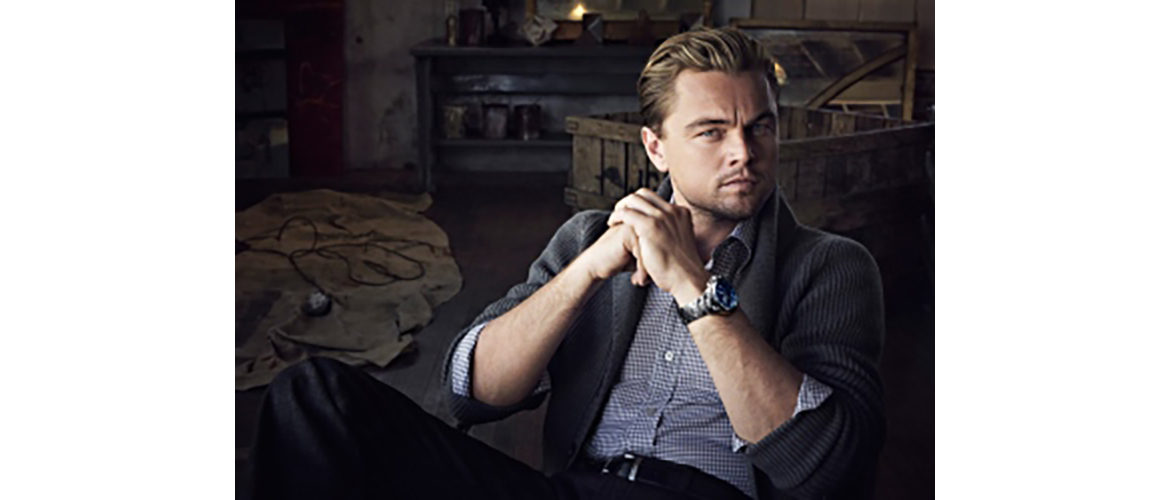 Leonardo DiCaprio with TAG-Heuer-Limited-Edition