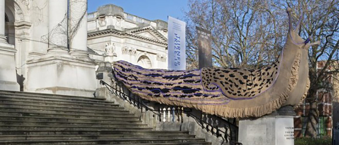 Giant Leopard Slugs Invaded the Tate Britain Famous Art Gallery