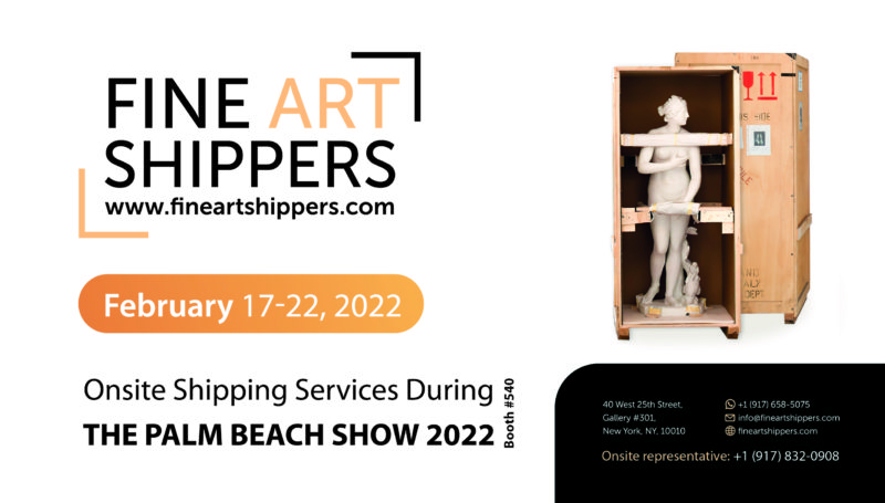 Fine Art Shippers Will Be the Onsite Shipper at The Palm Beach Show