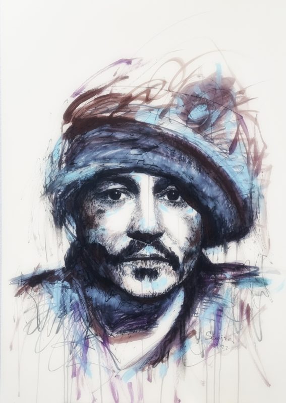 Iryna Fedorenko Creates Amazing Portraits of Johnny Depp