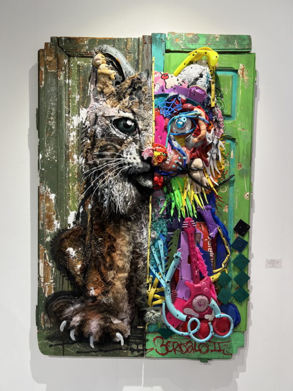 Recycled Art by the Street Artist Bordalo II at SCOPE Art Show 2023