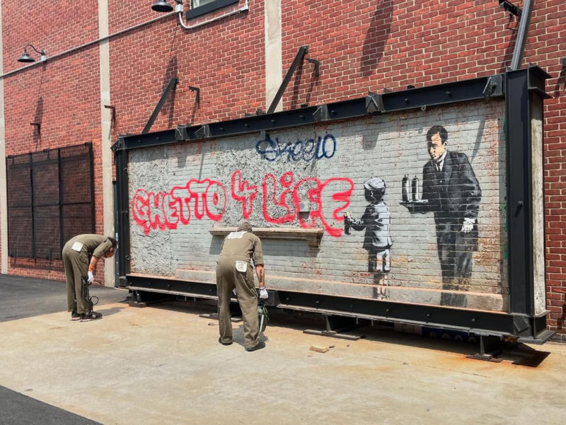 SOLONOI Unites with Fine Art Shippers to Restore the Banksy Mural