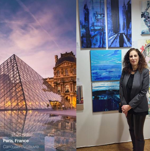 Vian Borchert’s Paintings Were Presented at the Carrousel Du Louvre