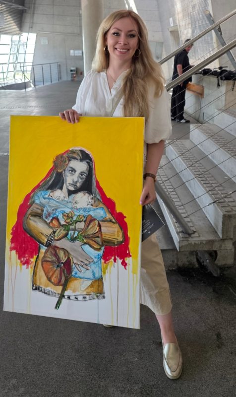 Iryna Fedorenko’s Encounter with Roberta Metsola in Munich