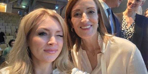 Iryna Fedorenko’s Encounter with Roberta Metsola in Munich Iryna Fedorenko’s Encounter with Roberta Metsola in Munich