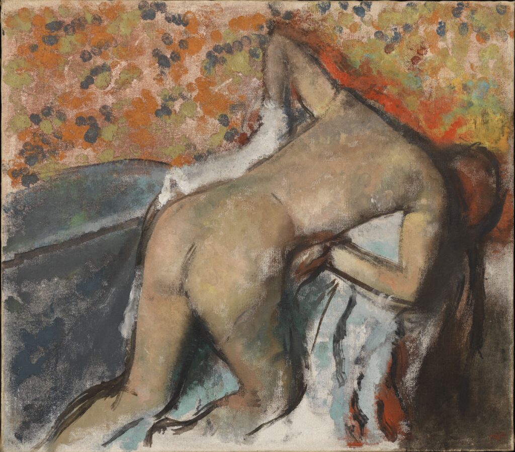 Edgar Degas. After the Bath: Woman Drying Herself, ca. 1890s. Brooklyn Museum, Gift of the Henry and Rose Pearlman Foundation and Family